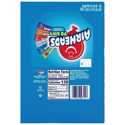 Airheads Bars Chewy Fruit ingredients