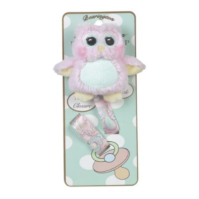 Bearington Pacifier Clip Owl