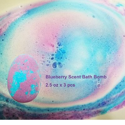 clear and fresh bath bombs for kids blueberry