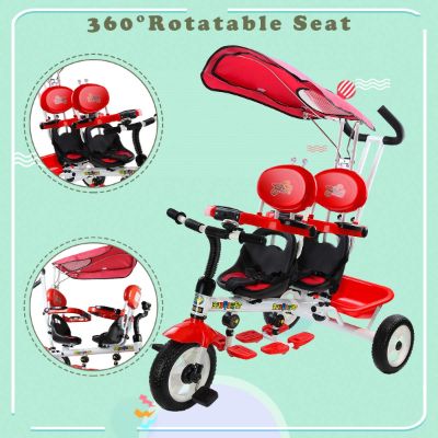 Costzon 4-in-1 Trike Rotating Seat