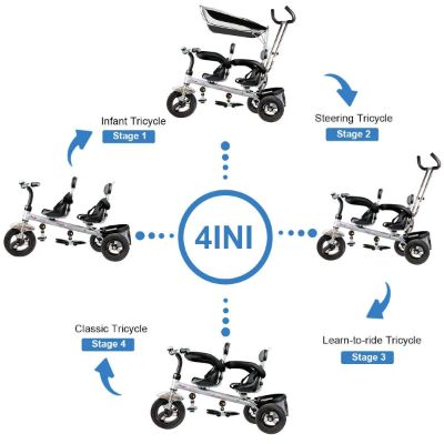 Costzon Tandem Bicycle 4-in-1