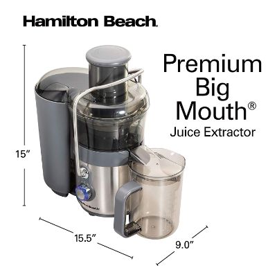 hamilton beach premium juicer dimensions