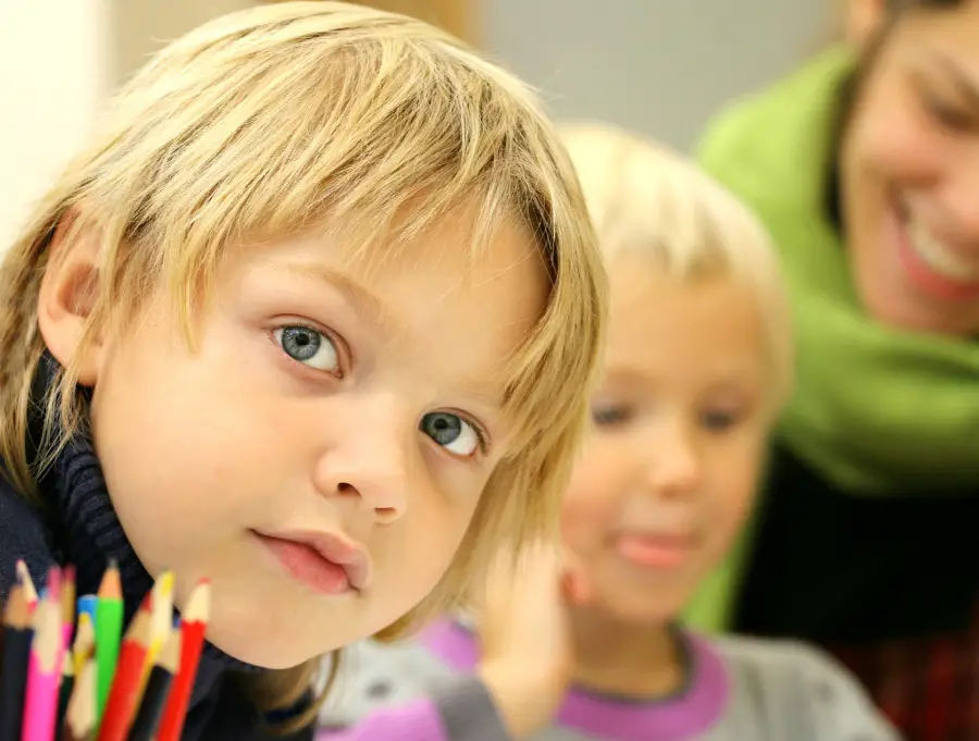 child in school