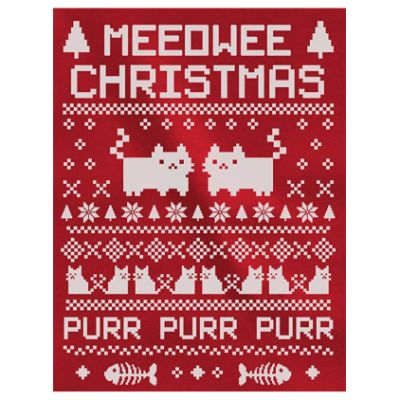 Meowee Christmas Sweater Close Up