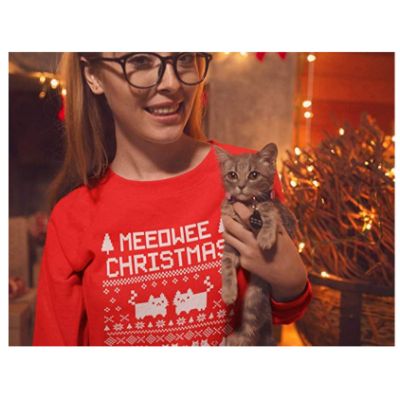 Meowee Christmas Sweater CAT