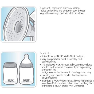 NUK Expressive Manual breast pump details