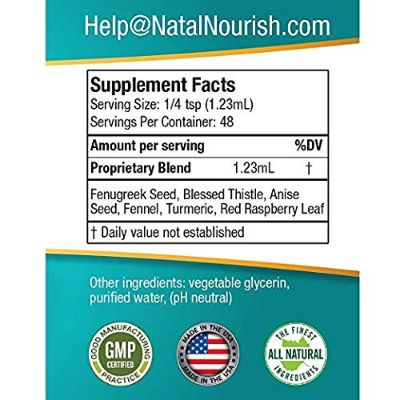 natal nourish fenugreek supplement blessed thistle