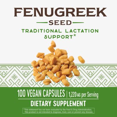 natures way seed fenugreek supplement 100 capsules