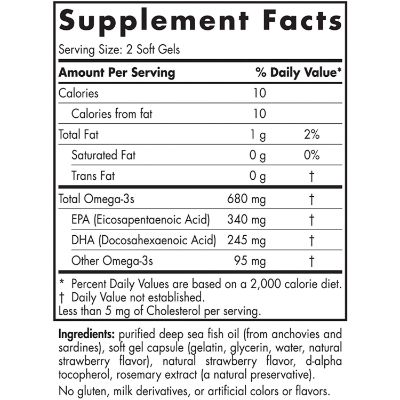 Nordic Naturals Ultimate Omega Jr Supplement Facts
