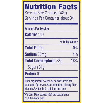 Swedish Fish Soft and Chewy nutrition facts
