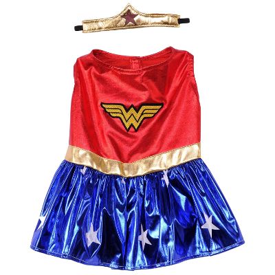 wonder woman halloween dog costume design