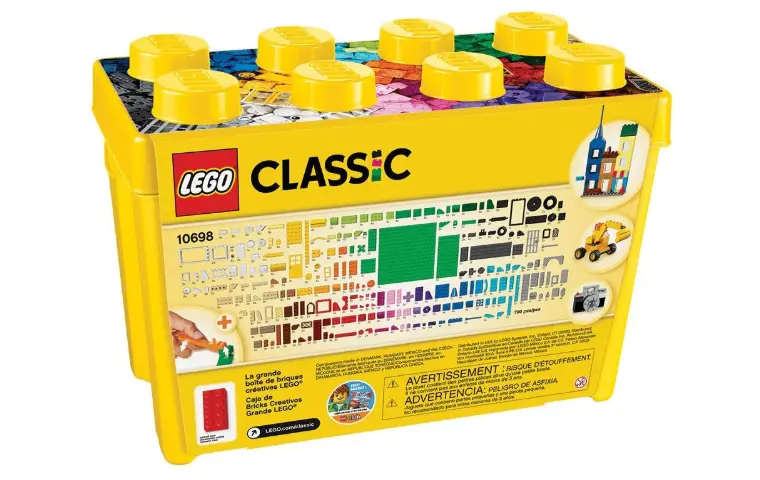 LEGO classic large creative brick box details
