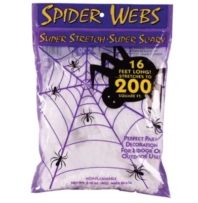 super stretch spider web halloween decorations 200 pieces