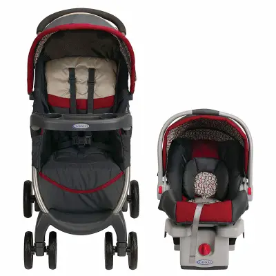 graco stroller fastAction se travel system carbie front