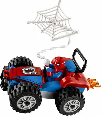 marvel lego set spider-man car chase car