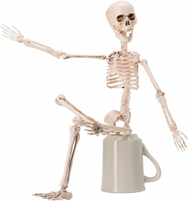 posable skeleton halloween decorations sitting