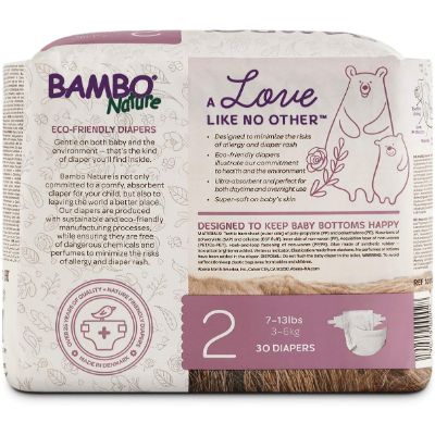 bambo nature biodegradable diapers back