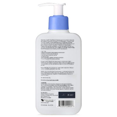 cerave sulfate free 8 ounce baby wash for eczema back