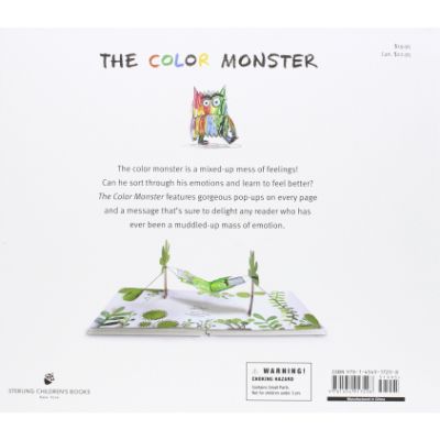 the color monster pop up book back