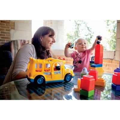 fisher-price little people lil' movers school bus family