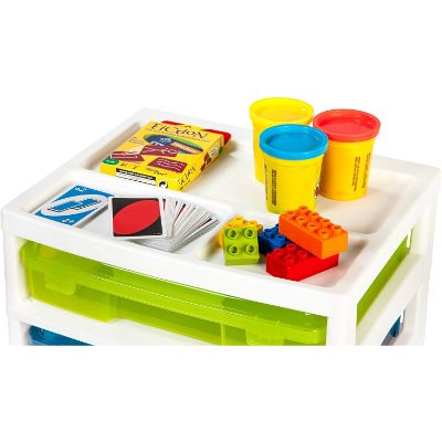 iris 6-case activity chest lego storage container top