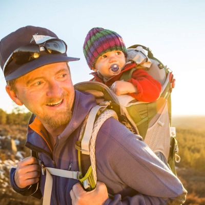 osprey poco AG plus baby carrier for hiking dad