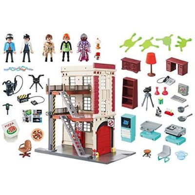 playmobil ghostbusters firehouse pieces