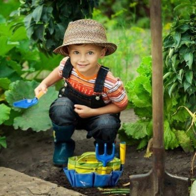 roca toys stem learning kids garden tools set child yard