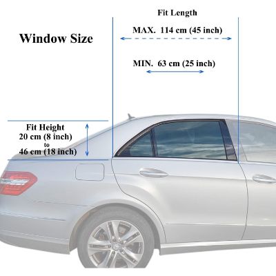 TFY universal car window shade for baby dimensions