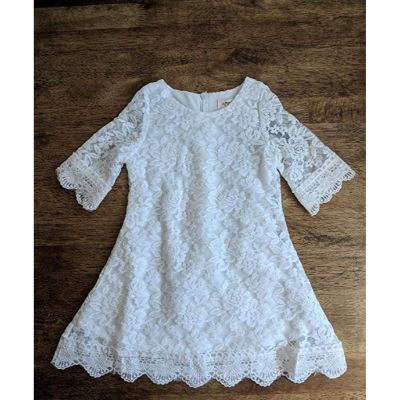 April baby flower girl dress