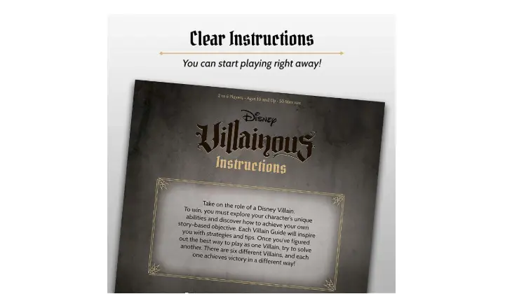 Disney Villainous instructions 