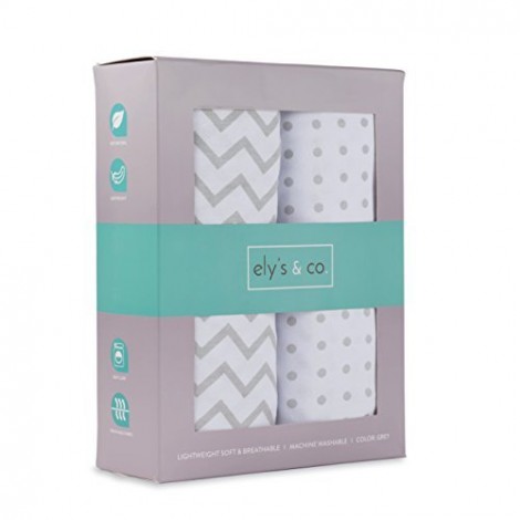 ely's & co 100% jersey cotton pack n play sheet set