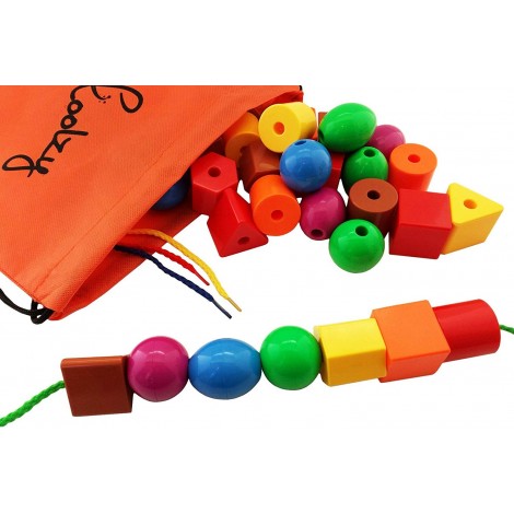 skoolzy lacing beads montessori toys pieces