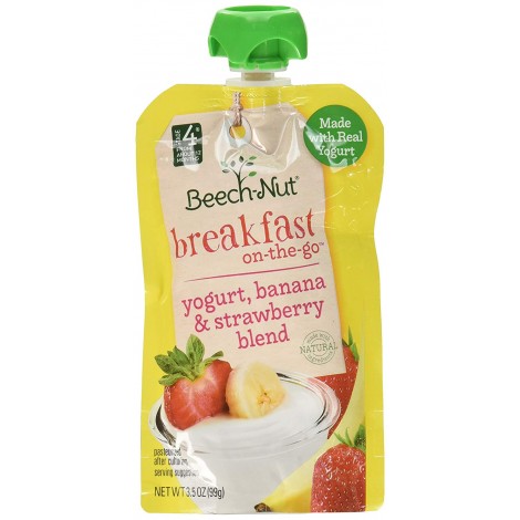 beech-nut breakfast baby yogurt pouch
