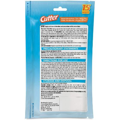 cutter all family mosquito wipes insect repellents for kids back