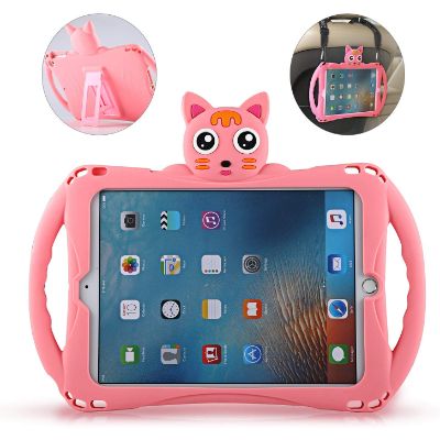 Etoden Cute Shockproof Silicone Handle Stand ipad case for kids
