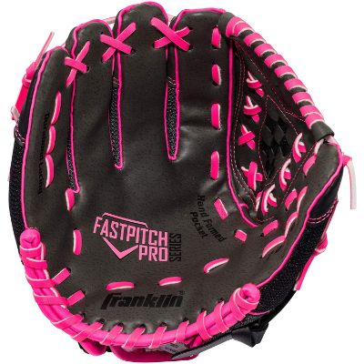 wilson windmill for softball kids baseball gloves black and pink