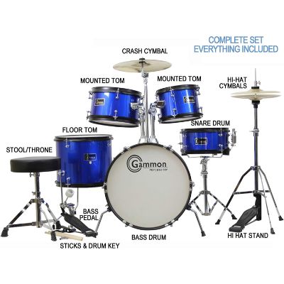 gammon 5 piece drum sets for kids and toddlers pieces