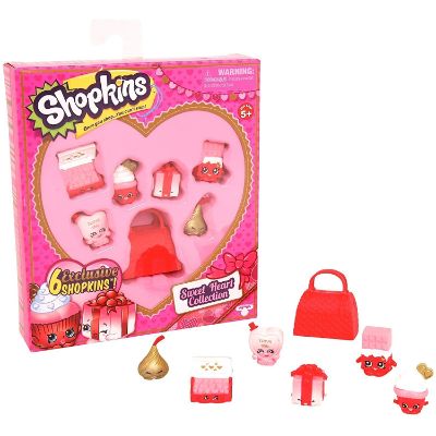 moose toys sweet heart collection shopkins toys for kids pack pieces