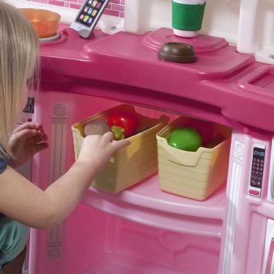 play kitchen with high chair