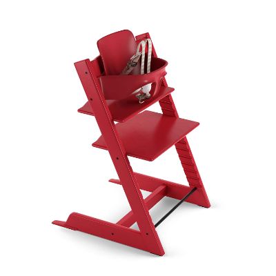 stokke 2019 tripp trapp booster seat & high chair for tables red