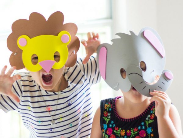 Paper Animal Masks for Kids