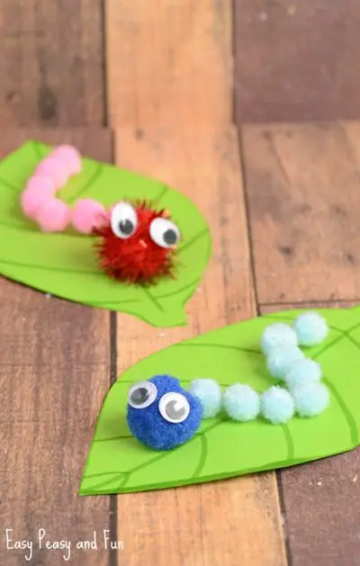 pom pom caterpillars