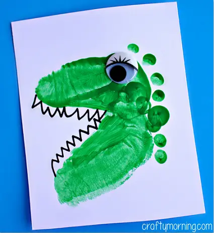 dinosaur footprint craft