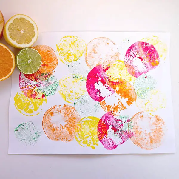 fruit print activities for kids