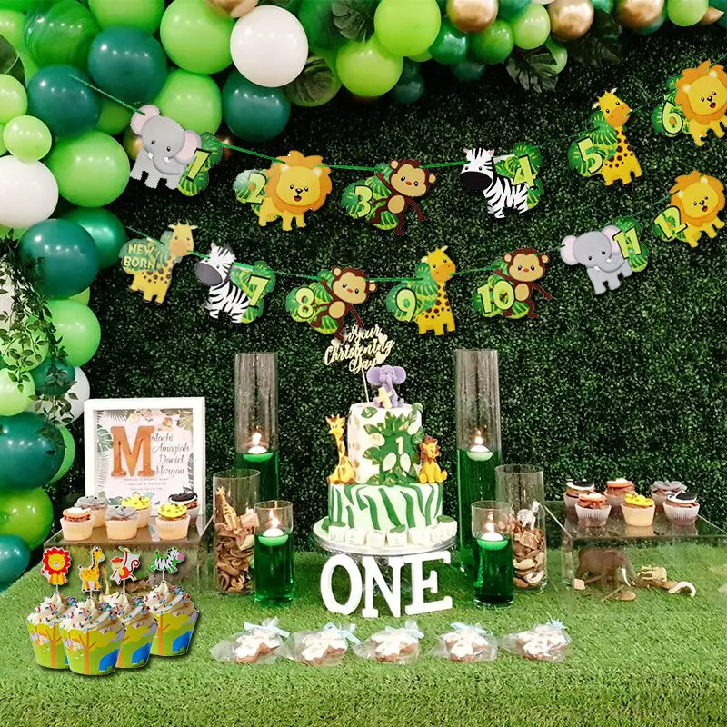 jungle first birthday theme for baby boys