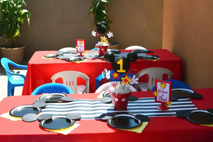 mickey mouse bday party idea