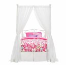 dhp canopy cool bed for teens white