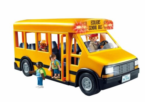 playmobil school bus and figures