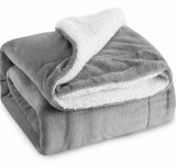 Sherpa Throw Silver Grey